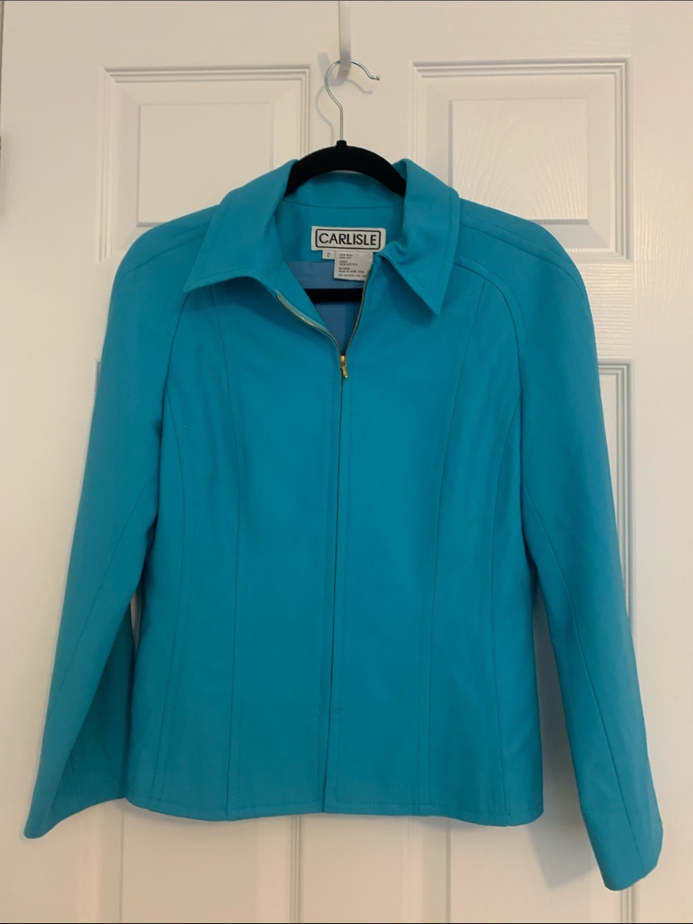 Carlisle Women's Bright Teal Zip Front Jacket